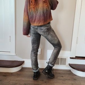 Grunge Pepe Jeans Low Waist Low Rise Straight Leg Jeans Waist 27 / Inseam 32”